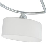 VidaXL Plafondlamp met ellipsvormige glazen kappen 5xE14 200W