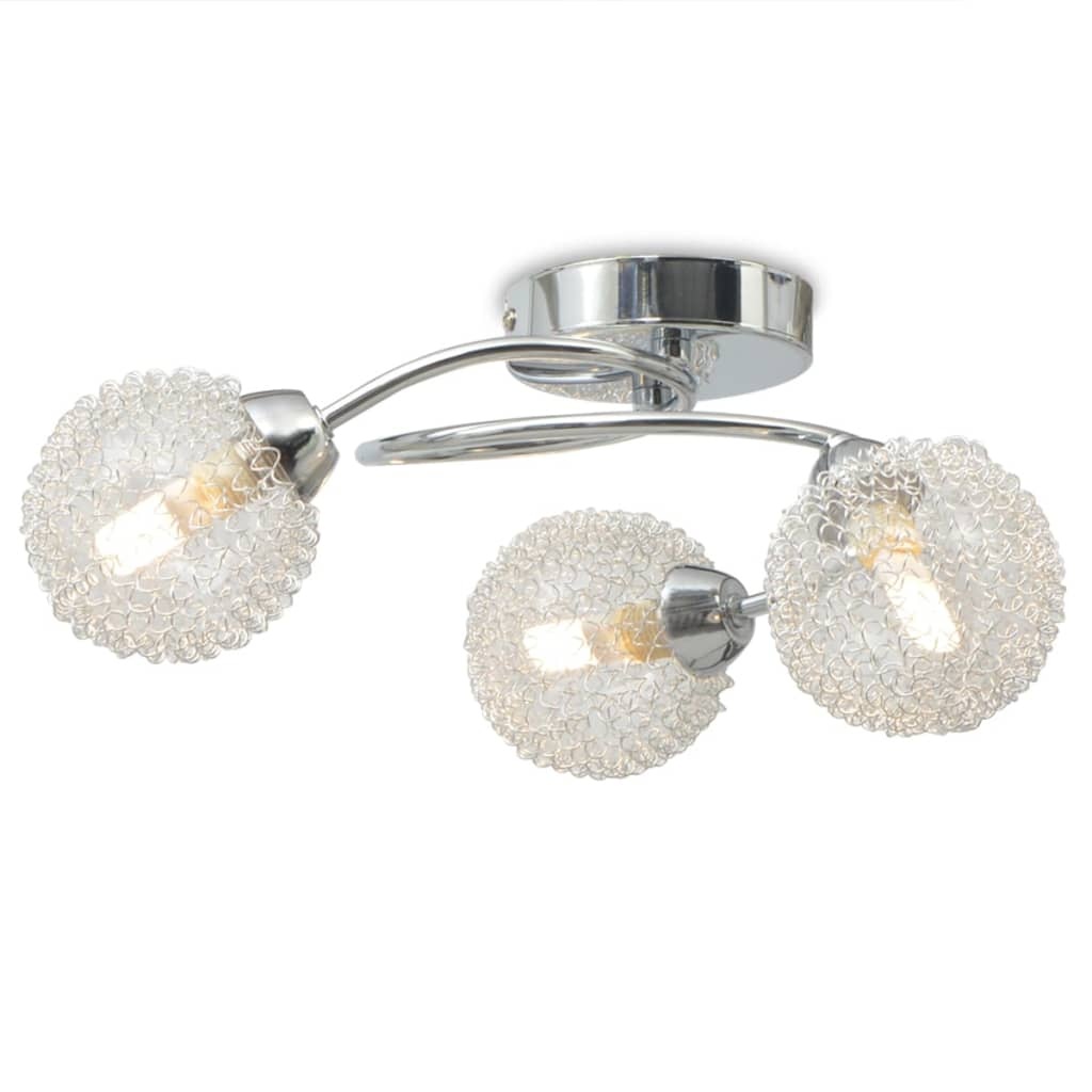 VidaXL Plafondlamp met 3 LED-lampen G9 120 W