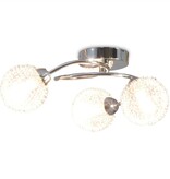 VidaXL Plafondlamp met 3 LED-lampen G9 120 W