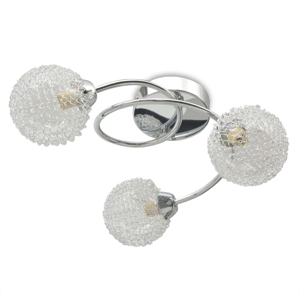 VidaXL Plafondlamp met 3 LED-lampen G9 120 W