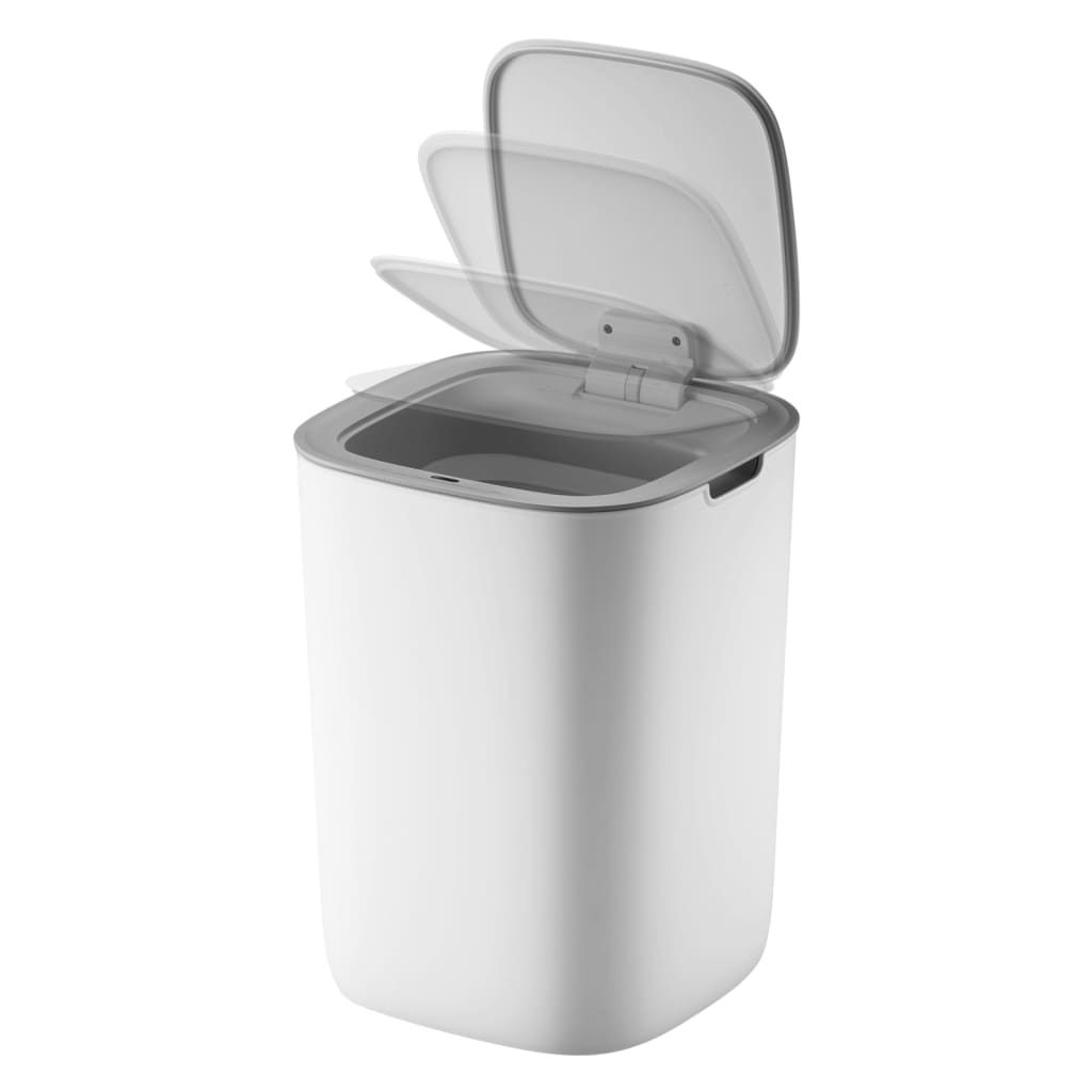 VidaXL Afvalbak met sensor Morandi 12 L wit