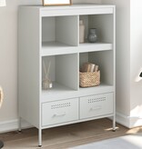 VidaXL Hoge kast 68x39x101,5 cm koudgewalst staal wit