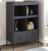 VidaXL Hoge kast 68x39x101,5 cm koudgewalst staal antracietkleurig