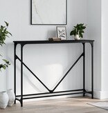VidaXL Wandtafel 102x22,5x75 cm bewerkt hout zwart