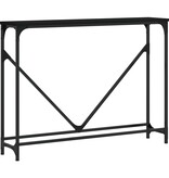 VidaXL Wandtafel 102x22,5x75 cm bewerkt hout zwart