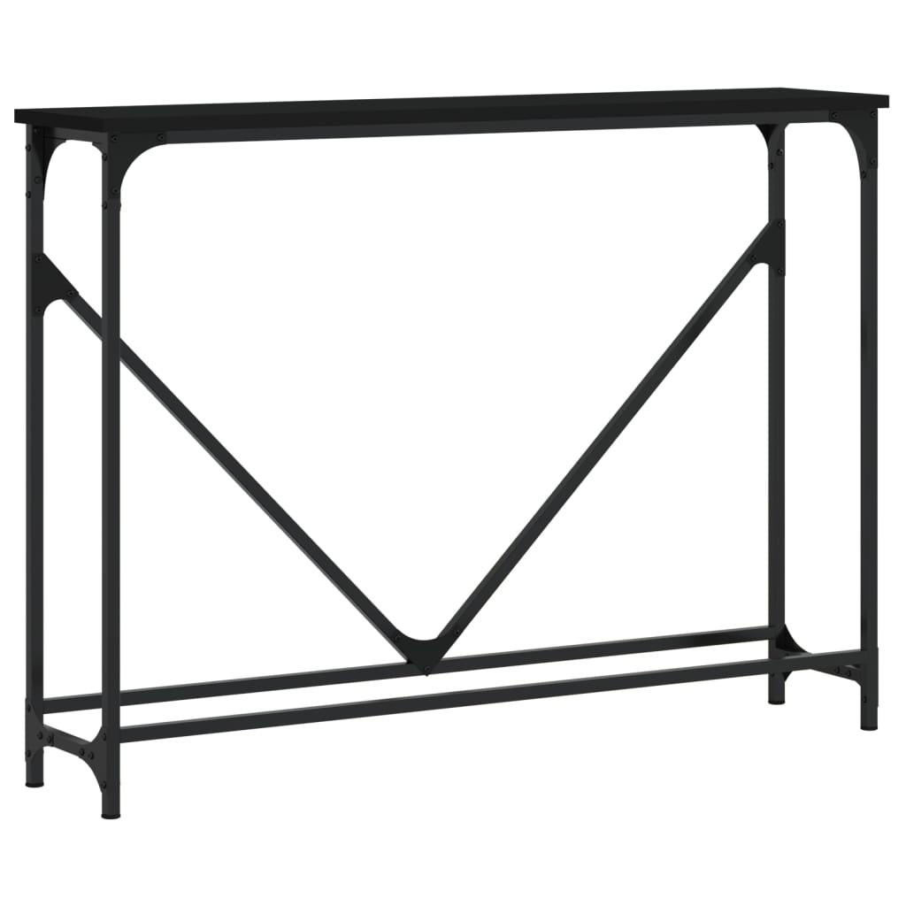VidaXL Wandtafel 102x22,5x75 cm bewerkt hout zwart