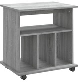 VidaXL Kast verrijdbaar 60x45x60 cm bewerkt hout grijs sonoma eiken