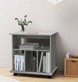 VidaXL Kast verrijdbaar 60x45x60 cm bewerkt hout grijs sonoma eiken