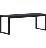 VidaXL Tuinbank 120,5 cm PS-plaat zwart