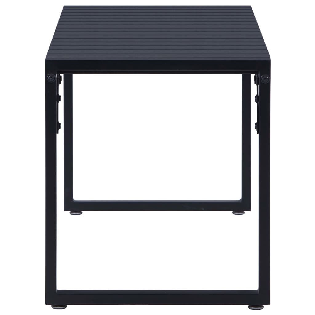 VidaXL Tuinbank 120,5 cm PS-plaat zwart