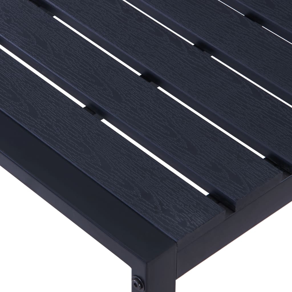 VidaXL Tuinbank 120,5 cm PS-plaat zwart