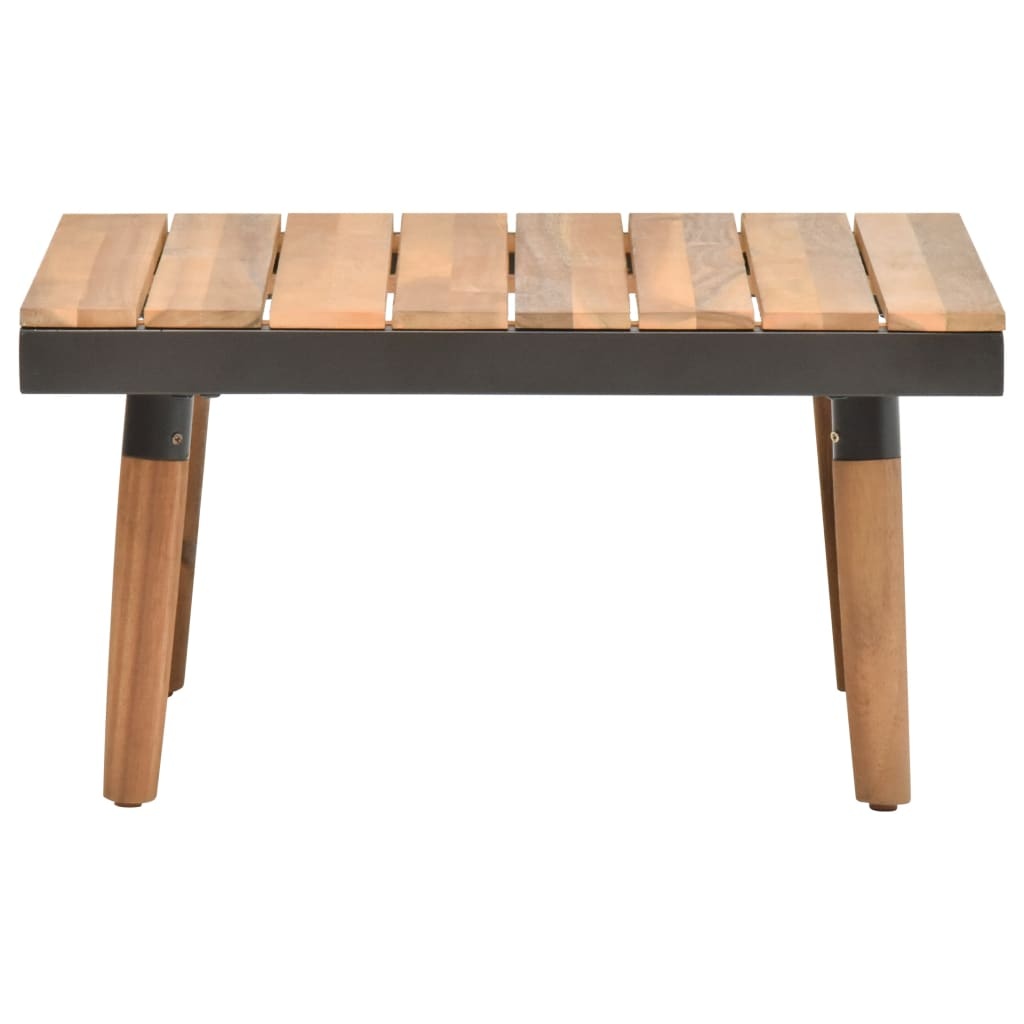 VidaXL 4-delige Loungeset met kussens massief acaciahout
