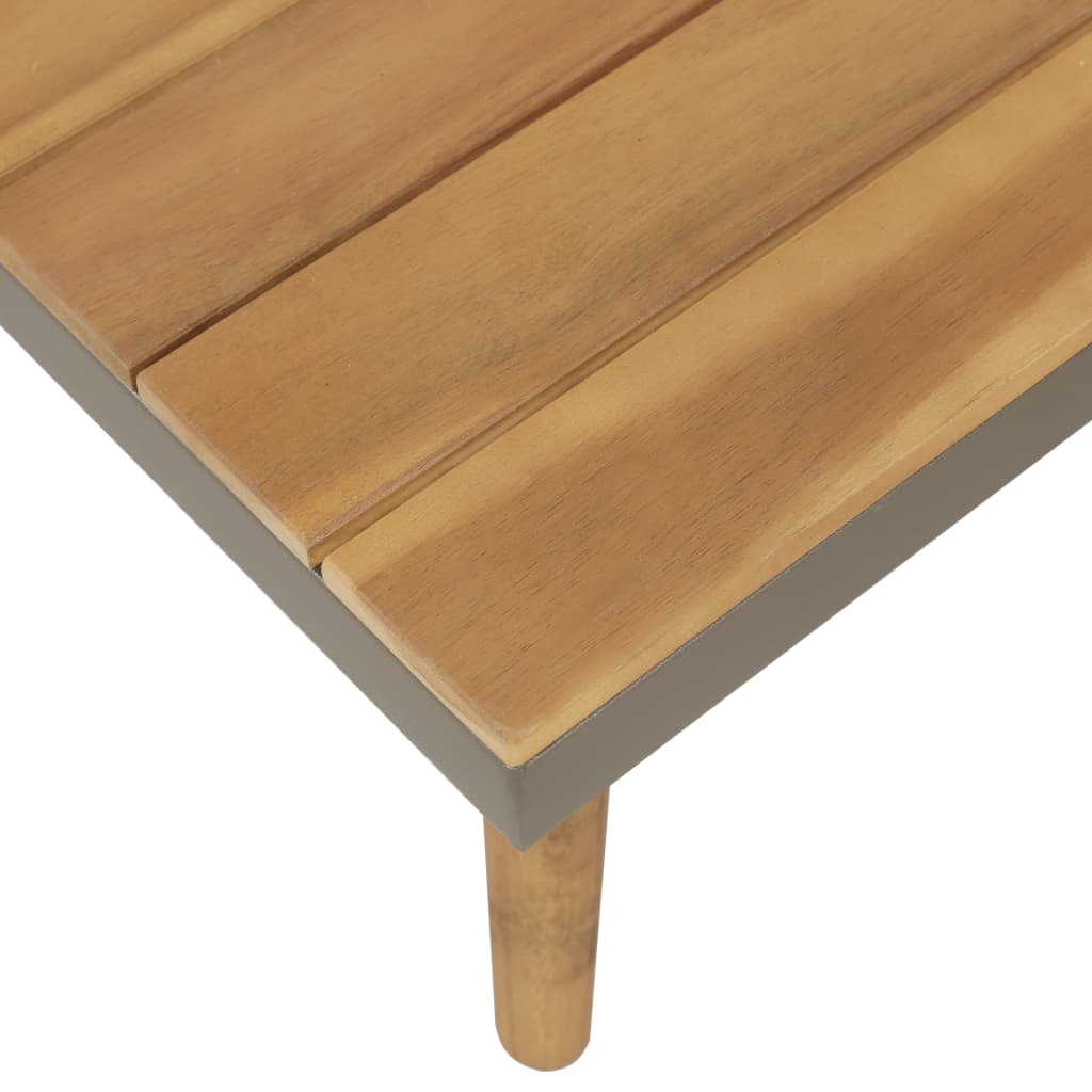VidaXL 4-delige Loungeset met kussens massief acaciahout bruin