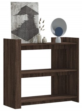 VidaXL Wandtafel 100x35x90 cm bewerkt hout bruin eikenkleurig