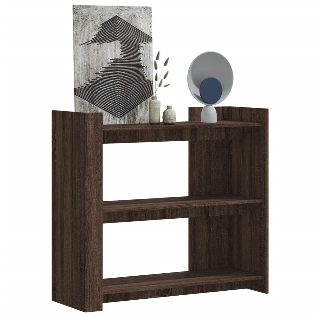 VidaXL Wandtafel 100x35x90 cm bewerkt hout bruin eikenkleurig