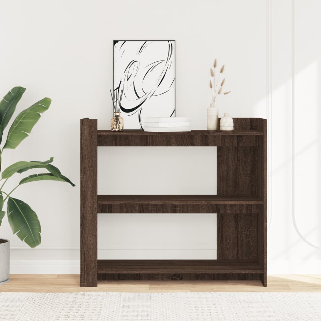 VidaXL Wandtafel 100x35x90 cm bewerkt hout bruin eikenkleurig