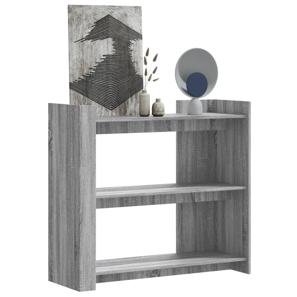 VidaXL Wandtafel 100x35x90 cm bewerkt hout grijs sonoma eikenkleurig