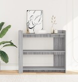 VidaXL Wandtafel 100x35x90 cm bewerkt hout grijs sonoma eikenkleurig