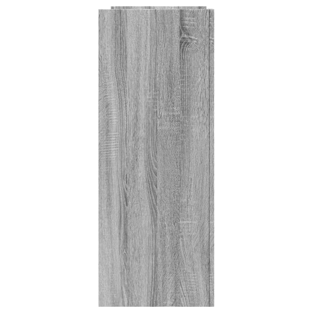 VidaXL Wandtafel 100x35x90 cm bewerkt hout grijs sonoma eikenkleurig