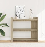 VidaXL Wandtafel 100x35x90 cm bewerkt hout sonoma eikenkleurig