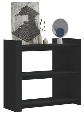 VidaXL Wandtafel 100x35x90 cm bewerkt hout zwart