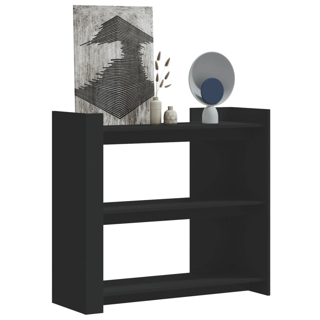 VidaXL Wandtafel 100x35x90 cm bewerkt hout zwart