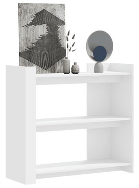 VidaXL Wandtafel 100x35x90 cm bewerkt hout wit