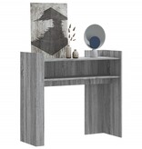 VidaXL Wandtafel 100x35x90 cm bewerkt hout grijs sonoma eikenkleurig