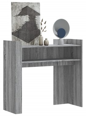 VidaXL Wandtafel 100x35x90 cm bewerkt hout grijs sonoma eikenkleurig
