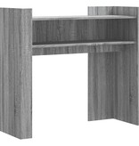 VidaXL Wandtafel 100x35x90 cm bewerkt hout grijs sonoma eikenkleurig