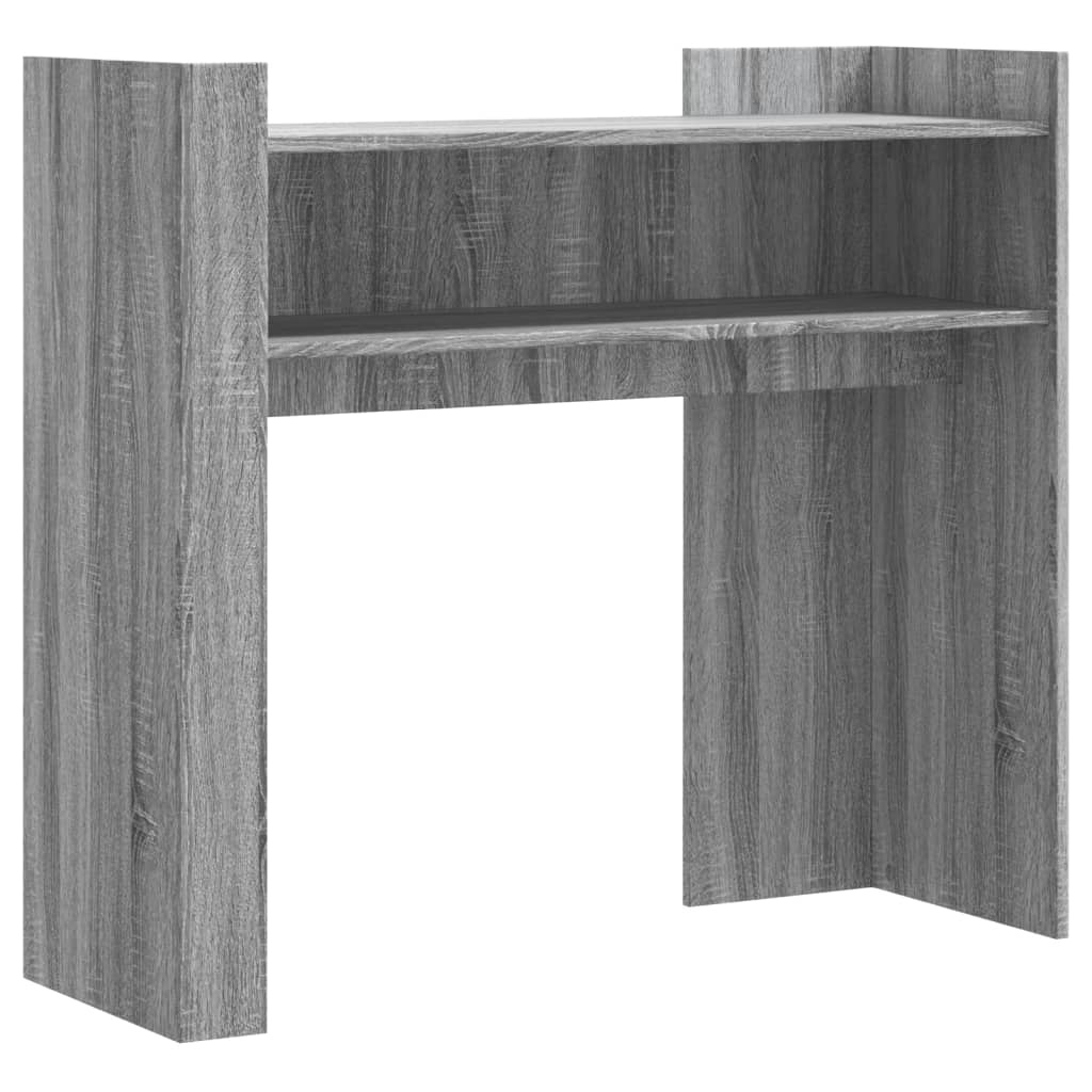 VidaXL Wandtafel 100x35x90 cm bewerkt hout grijs sonoma eikenkleurig