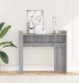VidaXL Wandtafel 100x35x90 cm bewerkt hout grijs sonoma eikenkleurig