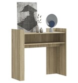 VidaXL Wandtafel 100x35x90 cm bewerkt hout sonoma eikenkleurig