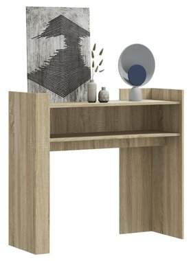 VidaXL Wandtafel 100x35x90 cm bewerkt hout sonoma eikenkleurig