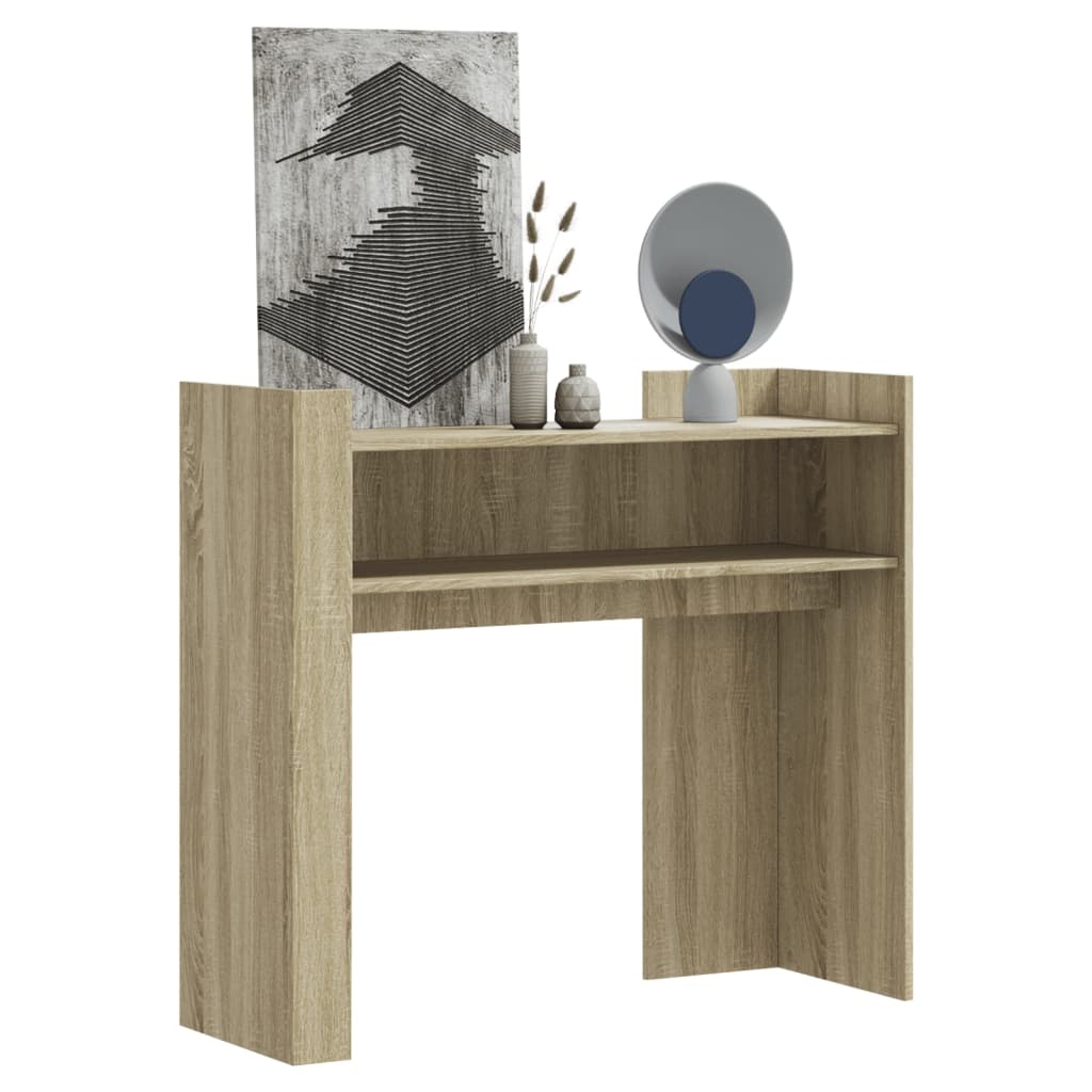 VidaXL Wandtafel 100x35x90 cm bewerkt hout sonoma eikenkleurig