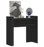 VidaXL Wandtafel 100x35x90 cm bewerkt hout zwart