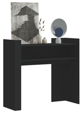 VidaXL Wandtafel 100x35x90 cm bewerkt hout zwart