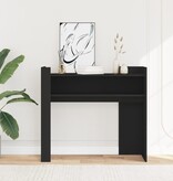 VidaXL Wandtafel 100x35x90 cm bewerkt hout zwart