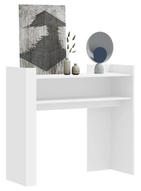 VidaXL Wandtafel 100x35x90 cm bewerkt hout wit