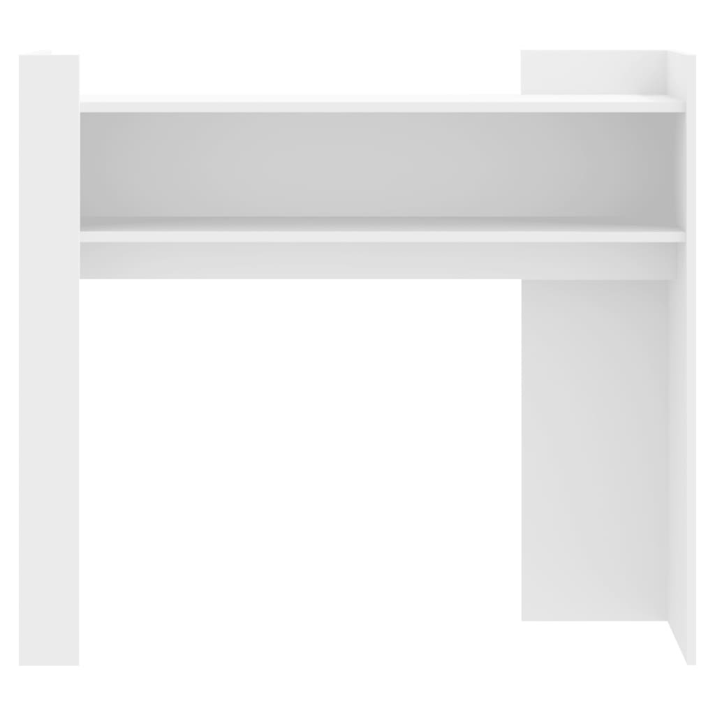 VidaXL Wandtafel 100x35x90 cm bewerkt hout wit