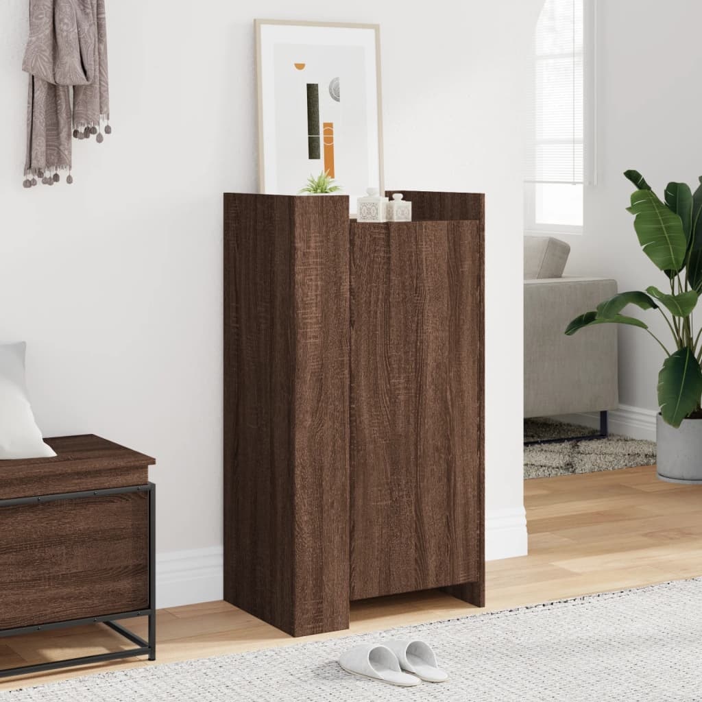 VidaXL Schoenenkast 52x37,5x100 cm bewerkt hout bruin eikenkleurig