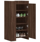 VidaXL Schoenenkast 52x37,5x100 cm bewerkt hout bruin eikenkleurig