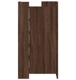 VidaXL Schoenenkast 52x37,5x100 cm bewerkt hout bruin eikenkleurig