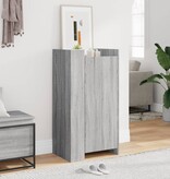 VidaXL Schoenenkast 52x37,5x100 cm bewerkt hout grijs sonoma eiken