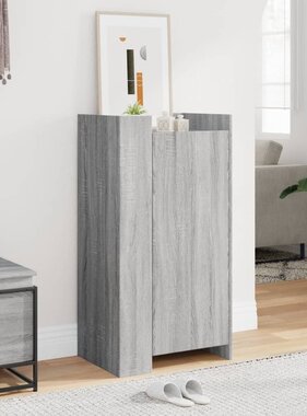 VidaXL Schoenenkast 52x37,5x100 cm bewerkt hout grijs sonoma eiken