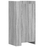 VidaXL Schoenenkast 52x37,5x100 cm bewerkt hout grijs sonoma eiken