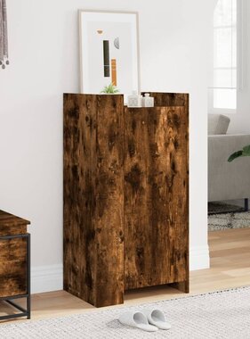 VidaXL Schoenenkast 52x37,5x100 cm bewerkt hout gerookt eikenkleurig