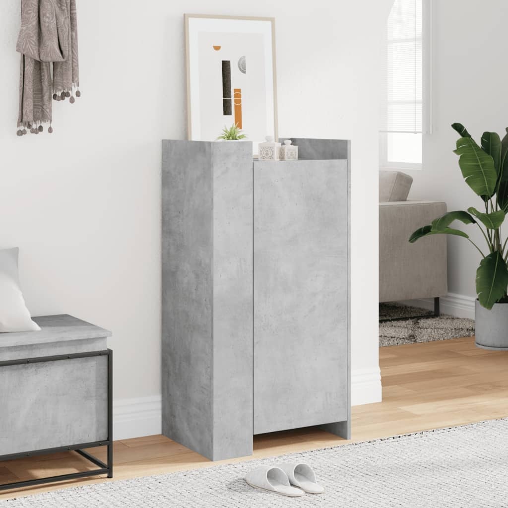 VidaXL Schoenenkast 52x37,5x100 cm bewerkt hout betongrijs