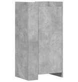 VidaXL Schoenenkast 52x37,5x100 cm bewerkt hout betongrijs
