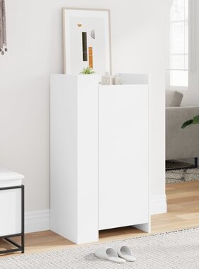 VidaXL Schoenenkast 52x37,5x100 cm bewerkt hout wit